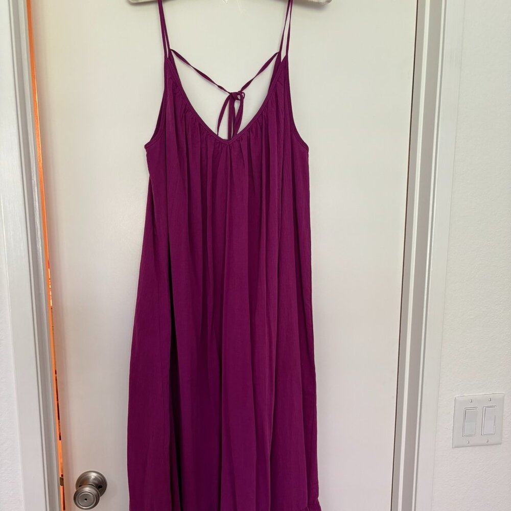 NWT GAP VIOLET SUNDRESS WITH TIES SIZE MED